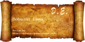 Dobszai Emma névjegykártya